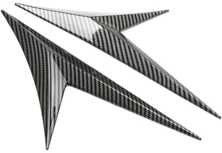 Kompatibel mit Zubehör Goft 4 5 6 7 GTI Auto Seitenkörper Kotflügel Tür Dekor Abdeckung Klinge Flanke Flügel Emblem Abzeichen Auto Tuning Styling (Color : Carbon)