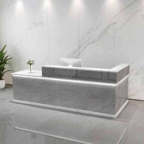 LCBDYLR Rezeption Stationen Gegentabelle L-Form-Kassierer Checkout Schalter Einfacher Und Moderner Schönheitssalon, Convenience Store -Schalter 140x60x100cm A-Left