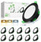 ALUSSO LED Einbaustrahler 230V Dimmbar Flach Schwarz LED Spots 68mm, 3WT 4W 6W 8W 3CCT 3000K Warmweiß 4000K Neutralweiß 6500K Kaltweiß IP44 Einbauleuchten für Badezimmer Küche Wohnzimmer, 10er Set