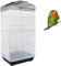ASOCEA Cubierta Universal para Jaula de Pájaros Recoge Semillas Faldón Jaula para Loros Malla de Nylon Ventilada para Jaulas Redondas y Cuadradas (Blanco, 78.7 x 27.6 Inch/ 200 x70 cm)