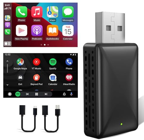 LETRADE Android Auto Wireless Adapter, Konvertieren Sie Wired Android Auto in Wireless