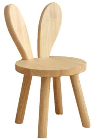 Reykentu Kleiner Bretthocker, niedliche Ohren, Massivholz, kleiner , dekorativer , Kinderstuhl