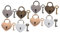 jojofuny 2sets Love Couple Padlock Busk Lockbox for Keys Pad Locks Outside Heavy Duty Lockers Locker Locks Shed Padlock Key Hider Small Padlock Gate Padlock Valentine Lock Bin Heart 4pcs*2