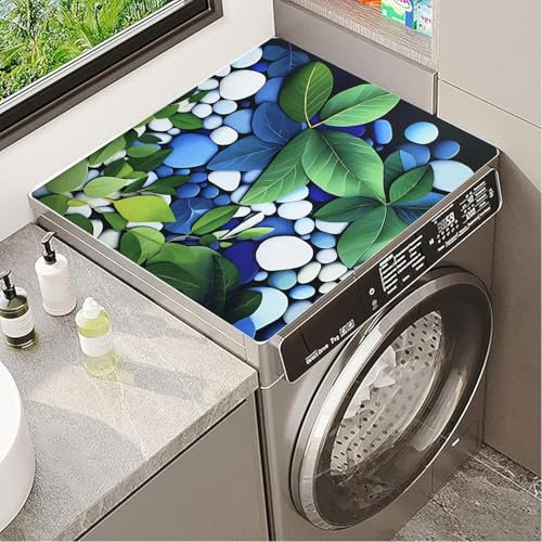 Cubierta Superior para Lavadora y Secadora,60 x 60 cm Cubierta para Lavadora,Funda para Lavadora,Funda Antipolvo para Lavadoras,Secadoras,Cocinas,Autocaravanas,Baños