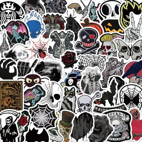 60Pcs Halloween Stickers for Kids,Personalized Kids Stickers for Water Bottle,MacBook,Car,Bumper,Luggage, Laptop,Waterproof Stickers for Adults Teens Boys Girl (60PCS Halloween Stickers)