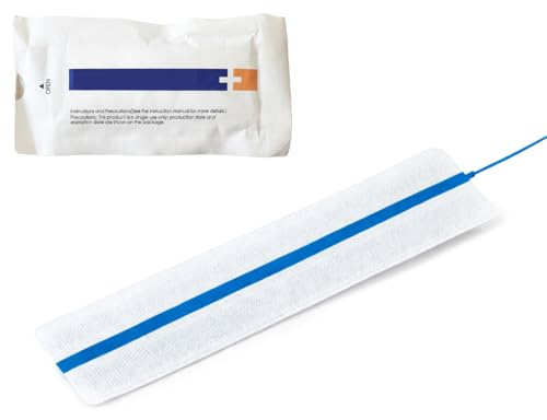 Neurochirurgische Patties für Neurochirurgie, HNO, augen- und mikrochirurgische Eingriffe, einzeln steril verpackt, 2,5 cm B x 7,6 cm L, 200 Stück