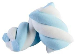 Marshmallow Cotone Dolce treccia bianco e azzurra 1000gr
