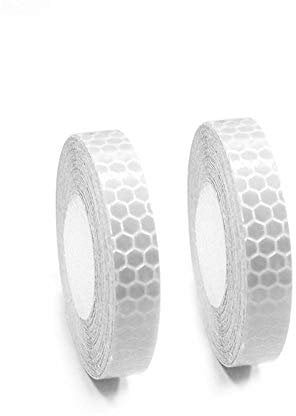 muchkey® High Intensität Grade Lime Reflektierende Tape weiß 1 cm x 10 m