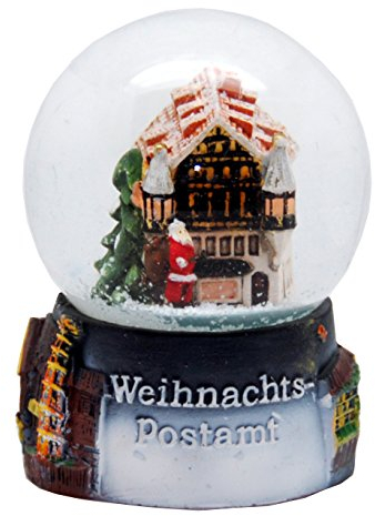 30053 - Souvenir Schneekugel Weihnachtspostamt Weihnachtspost Geschenk Weihnachtsmarkt Durchmesser 65mm Himmelstadt