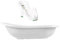 Funny Farm weiß Baby Badewanne XXL 100 cm mit Stöpsel + Badesitz