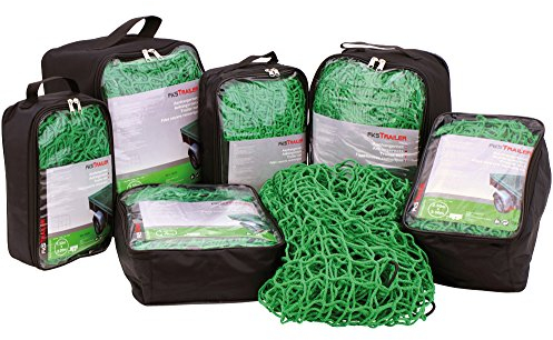 Robustes Anhängernetz zur Ladungssicherung 2,5 x 3,5 m, Netz für Anhänger, PKW, Containernetz, grün, weitere Größen vorhanden