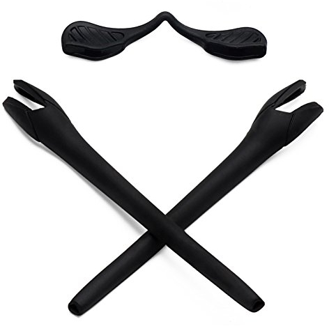Mryok Ersatz Earsocks Nosepieces Kits für Oakley Radar EV Series Sonnenbrille - Schwarz