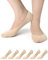 No Show Socks for Women - 6 Pairs Non Slip Invisible Socks Women, Cotton Ultra Low Cut Liner Socks Ladies Trainer Sneaker Socks Shoe Liners for Loafer Flats Boat Shoes UK Size 5.5 to 8
