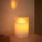 Auraglow Mattglas Realistisch flackernd flammenlose LED-Dekorativkerze mit Sicherheitsflamme und Timer, perfektes Stimmungslicht oder Mittelstück