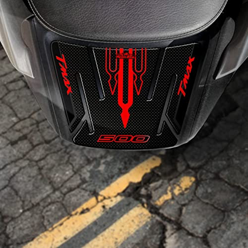 Resin Bike Adesivi Scooter Compatibile con Yamaha Tmax 500 2001 2007. Protezione Codino da Urti e Graffi. Adesivo 3D Resinato - Effetto Carbonio e Rosso