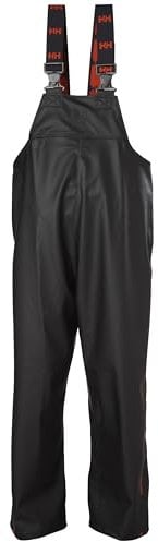 Helly Hansen Workwear Men's Gale Waterproof Rain Bib Trousers, Black, XL