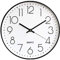 Outpicker Wanduhr Ohne Tickgeräusche 30cm Modern Quartz Lautlos Wanduhr Schleichende Sekunde, für Wohnzimmer Kinderzimmer Küche Outdoor (Schwarz Weiss)