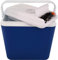 U&B Cool Box 22L Litre Cool Box 12v Portable Cooler Blue Fridge Camping Picnic Beach