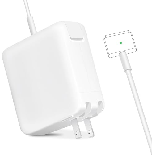 SiliconV Charger,Replacement for Mac Air Charger with 11Inch 13.3 Inch Display After Mid 2012 Ac 45W Power Adapter T-tip Connector