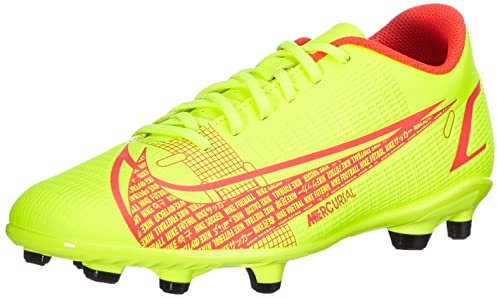 Nike Unisex Vapor 14 Club Fg/Mg Soccer Shoe, Volt Bright Crimson, 43 EU