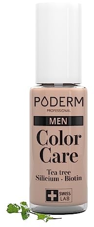PODERM - MICOSI DELLE UNGHIE – SPECIALE UOMO - SMALTO INVISIBILE COLOR NUDE - TEA TREE - Corregge e migliora l'aspetto delle unghie gialle/Danneggiate dalla MICOSI - Marchio svizzero