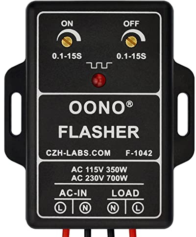 OONO AC 100-240V 3Amp Manual Blinking Flasher Module