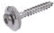 Viti in acciaio inox V2A, antiruggine, 2 pezzi, con guarnizione EPDM D15 mm, TX20, attuatore Torx DIN 7995 ISO 3506 (4,5 x 25 mm, 100)