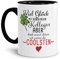 Tasse mit Spruch - Wir Waren die coolsten Kollegen - Geschenk für Kollegen, Kolleginnen, Arbeit, Büro, Abschied - Keramik, Innen & Henkel Schwarz, 300 ml