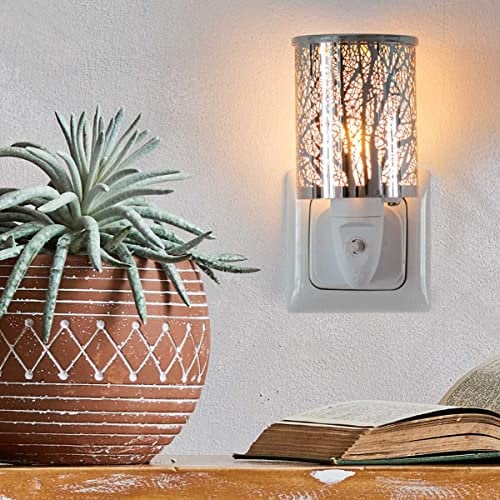 Candle-Brothers elektrische Duftlampe Steckdose | Duftlampe Trees | Duftlampe Wachs | Nachtlicht für Zuhause | Raumduft Elektrisch | Wax Melt Burner