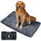 OneTigris Hundedecke 110cm*68cm, Verdickung Samt Hundematte mit Rutschfester Sohle, Velvet Hundebett für Große & Mittelgroße Hunde Reise Camping Outdoor, Reversibel und Tragbar Händewaschen