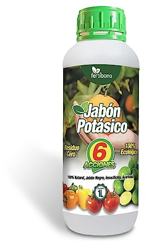 Fertibono Jabón Potásico - 1L - Limpieza y Cuidado Natural de sus Plantas, Multiusos | Con Aceite de Coco y Glicerina |Biodegradable y Seguro para el Hogar