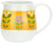 THUN, Caraffa in Porcellana Decorata a Mano con Motivi Floreali, Linea Florianne, Idea Regalo, Ø 15 cm, 6.5 cm h