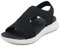 ZDQ Sandales Femme Été Légères Confortable Plate Orthopédique Chaussures Noir 40