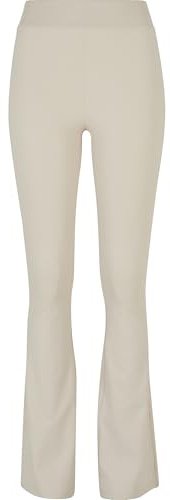Urban Classics Damen Leggings Ladies Recycled High Waist Flared Leggings softseagrass L