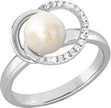 Joop! Damen-Damenring 925er Silber 191 Zirkonia 56 Silber 32013217