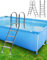 BOTOWI Escalera de Acero Inoxidable para Piscinas elevadas, Escalera para Piscinas elevadas de Alta Resistencia, Escalera para Piscinas de Doble Cara de 4 peldaños, Escaleras Desmontables