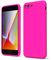 oakxco for iPhone 7 Plus Case iPhone 8 Plus Case Liquid Silicone, Fluorescent Bright Solid Color, Cute Thin Slim Soft Rubber Gel TPU Smooth Matte Protective Cover for Women Girl, Hot Pink Fuchsia