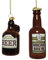 zeitzone Christbaumschmuck Bierflasche 2-teilig Weihnachtsbaumschmuck Bier Echt Glas