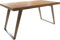 DELIFE Esszimmertisch Edge Akazie Natur 160x90 XL Edelstahl Schräg Live-Edge Esstisch