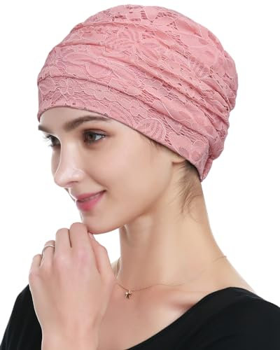 Alnorm Beanie für Frauen Chemo-Mütze für Krebspatienten Rosa