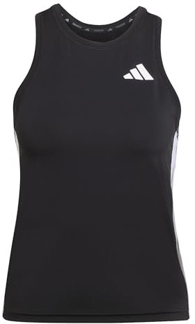 adidas Damen Train Essentials 3-Stripes Workout Tank, Black/White, M