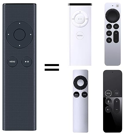 TCNOUMT Universal IR Remote Control MC377LL/A Replacement Compatible for Apple TV 4K Apple 2/3 TV Box Mac, MacBook, iPhone, iPad 1651APPLE A1156 A1294 A1427 A1469 A1378 MD199LL/A MM4T2AM/A MC572LL/A
