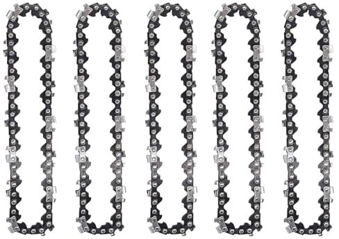 6 Inch Chainsaw Chain Replacement 5 Pack, 37 Drive Links, 1/4 LP Pitch - Fits 6 Inch Mini Chainsaws, Handheld Electric Chainsaws