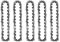 6 Inch Chainsaw Chain Replacement 5 Pack, 37 Drive Links, 1/4 LP Pitch - Fits 6 Inch Mini Chainsaws, Handheld Electric Chainsaws