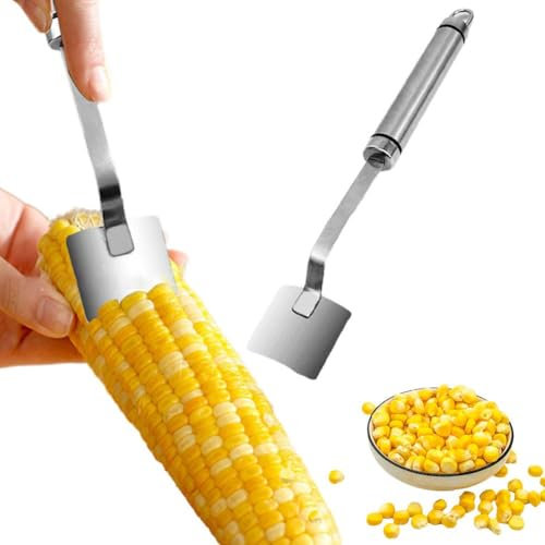 Corn Cob Peeler, Corn on The Cob Remover, Corn Kernel Remover Tool, Corn Thresher Cob Remover Tool with Ergonomic Handle for Home Kitchen Restaurant Chefs, for Home Kitchens, Restaurant Chefs,