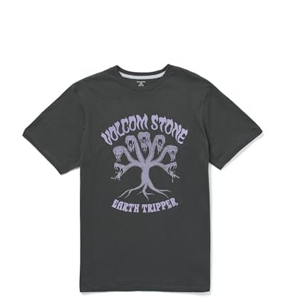 Volcom Feeding Tree Short Sleeved T-Shirt - Stealth (UK, Alpha, L, Regular, Regular, Stealth)