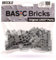 Lego Mauersteine Grau 1x2 (100 Stück) – Einzelne Lego Steine Grau für Deine Lego Wand, Graue Bausteine für Deine Lego Burg | Basic Bricks (98283)