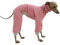 D Doggy Star Einteiler für italienische Windhunde, dehnbares Fleecefutter, einfacher Einteiler, Whippet für Hundemantel, Größe S, Rosa