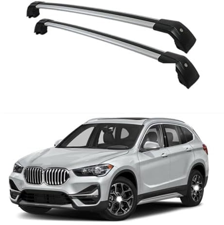 YRCTHEK für BMW X1 F48 2016-2020 Aluminium Dachträger Relingträger,Dachgepäckträger Alu Relingträger 2 Stück,C