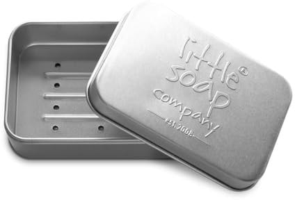 Little Soap Company Bar Soap Storage Tin for 100g Bar Soap | Premium, Eco-Friendly Tin, Durable, Leak-Free | Ideal Travel-Friendly Design
